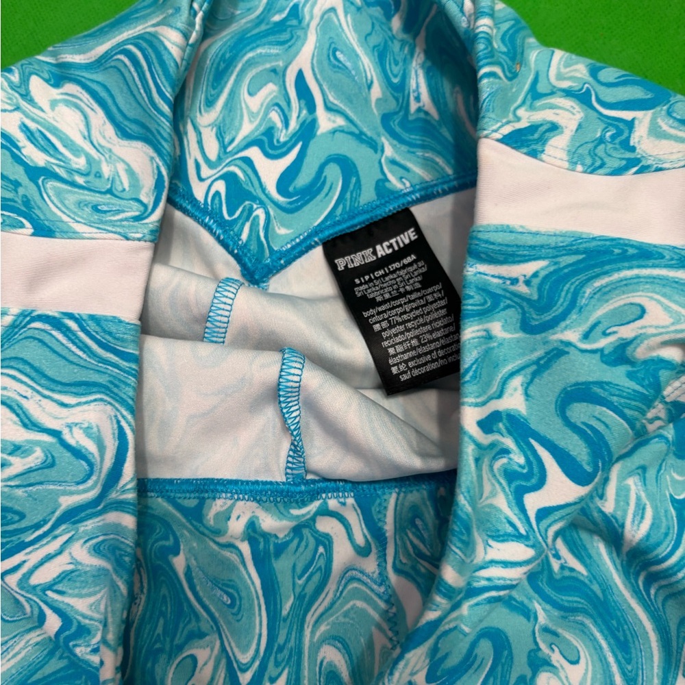 PINK Victoria's Secret Blue and White Athletic Shorts - Picture 2 of 3